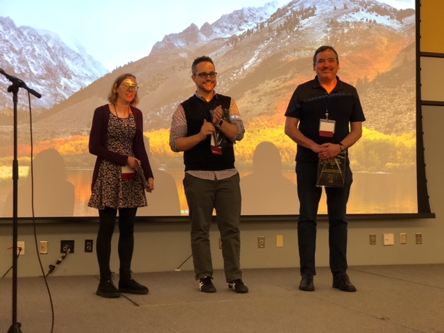 Editors Melanie Yergeau, Tim Lockridge, and Patrick Berry at the C&W Conference