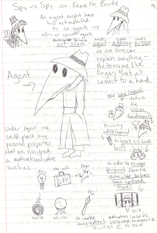 Kate's Spy vs. Spy Drawing; Click the X in the Upper Right to Further Enlarge the Image