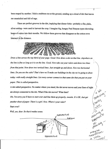 A Passage from 'Cotton' by Lindsey; Click the X in the Upper Right to Further Enlarge the Image
