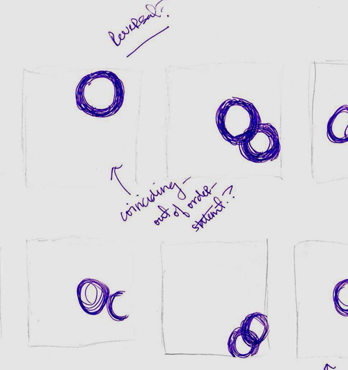 Early draft of Lindsey's Rings 2D design project; Click the X in the Upper Right to Enlarge the Image; Image 1 of 2 - Use the Arrows Below to See 2 of 2. 