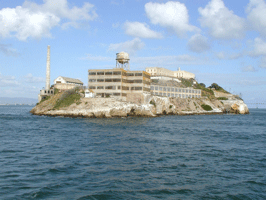 A building in the middle of water