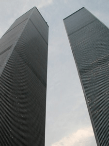 The World Trade Center twin towers