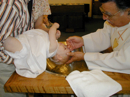 Baptism of a young child