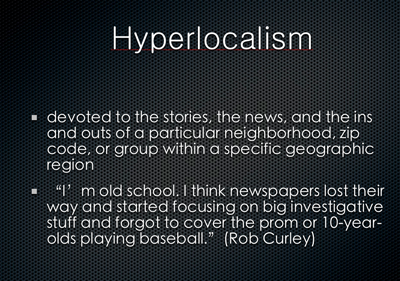 hyperlocalism definition