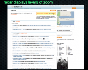 example of radar's zoom feature