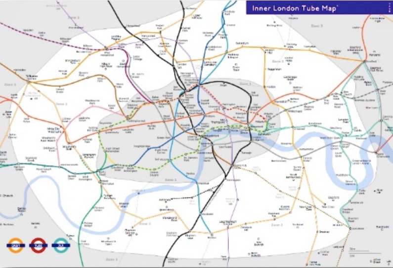 Figure 2. Additional example of London tube map.