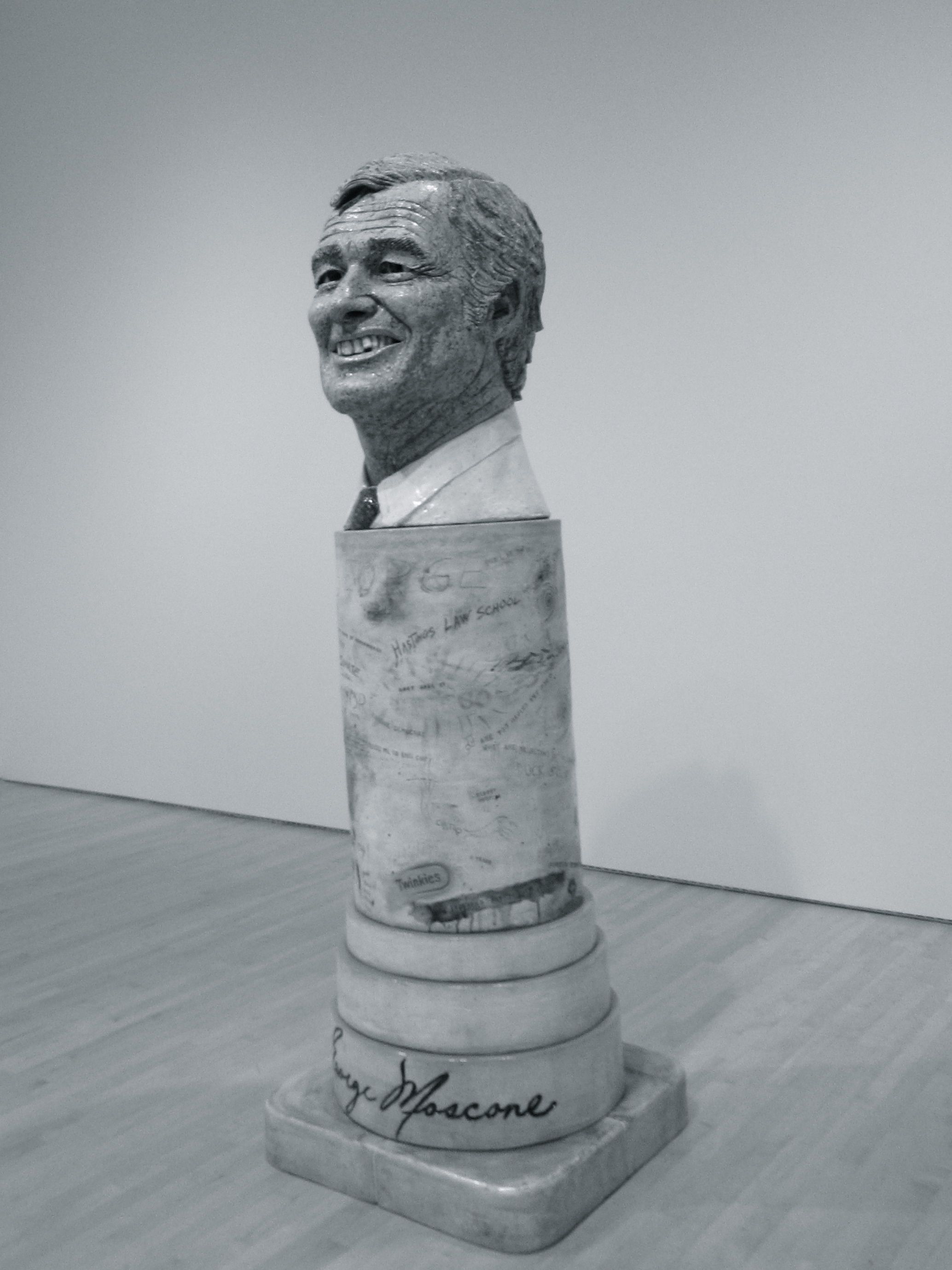 Figure 2 This photo shows artist Robert Arneson’s sculpted bust of assassinated San Francisco Mayor George Moscone.