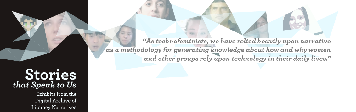 As technofeminists, we have relied heavily upon narrative as a methodology for generating knowledge about how and why women and other groups rely upon technology in their daily lives.